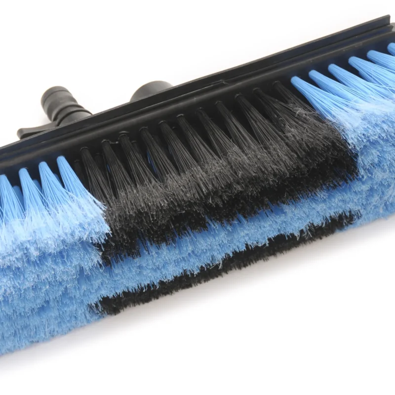 BUS BRUSH - LARGE BRUSH WITH GARDEN HOSE CONNECTION - COLOURED BRISTLES